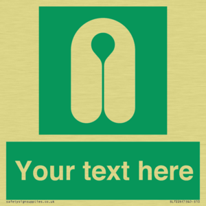 Custom sign safe condition Lifejacket